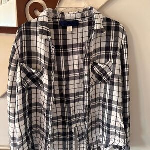 Plaid Button Down Shirt for Women